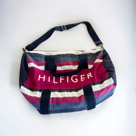Vintage Tommy Hilfiger Big Flag Logo Duffle Bag, One Size - Picture 3 of 3